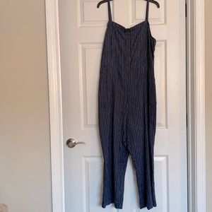 Never worn Old Navy pinstripe Jumpsuit size XL